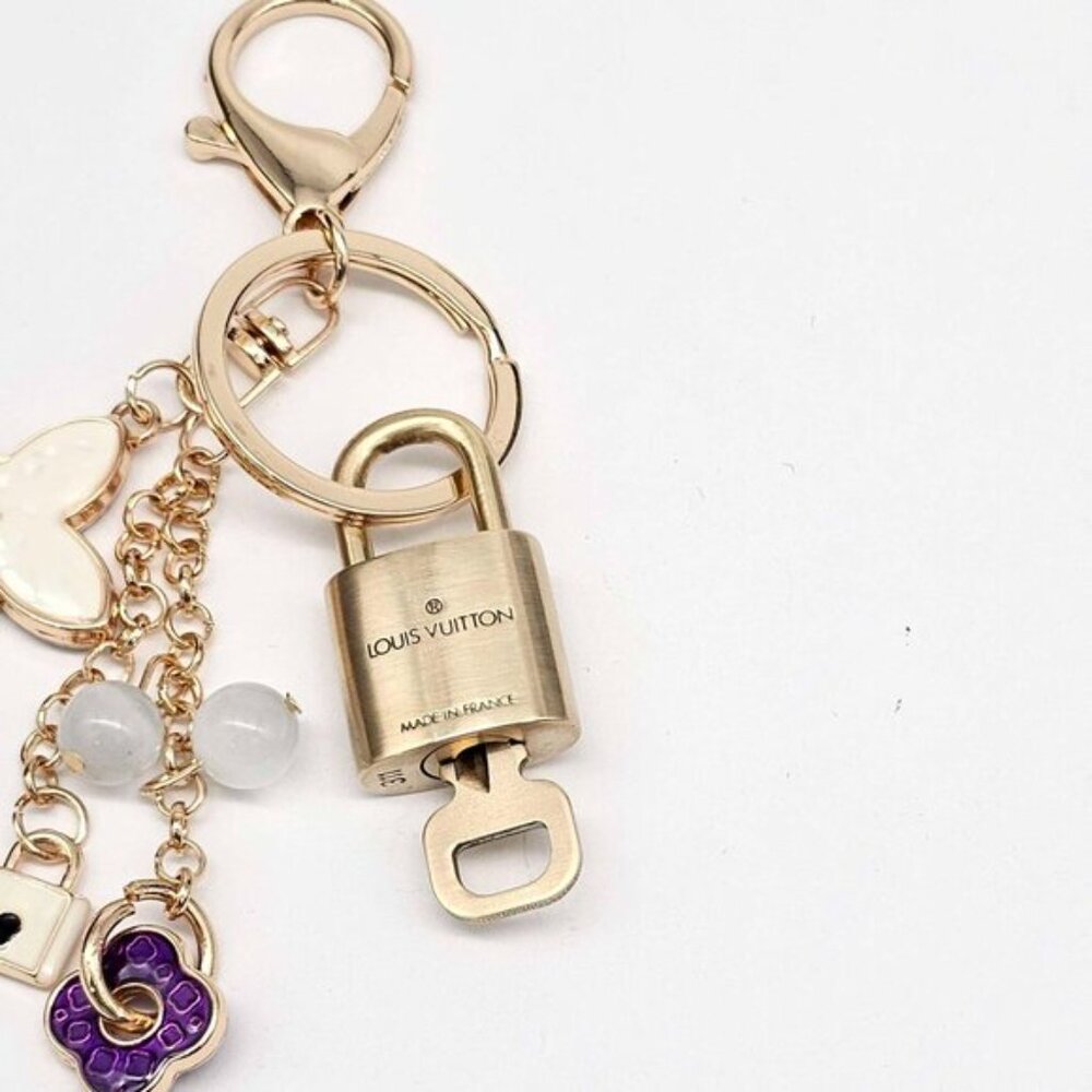 Louis Vuitton Gold and Purple Key Holder - Picture 6 of 6